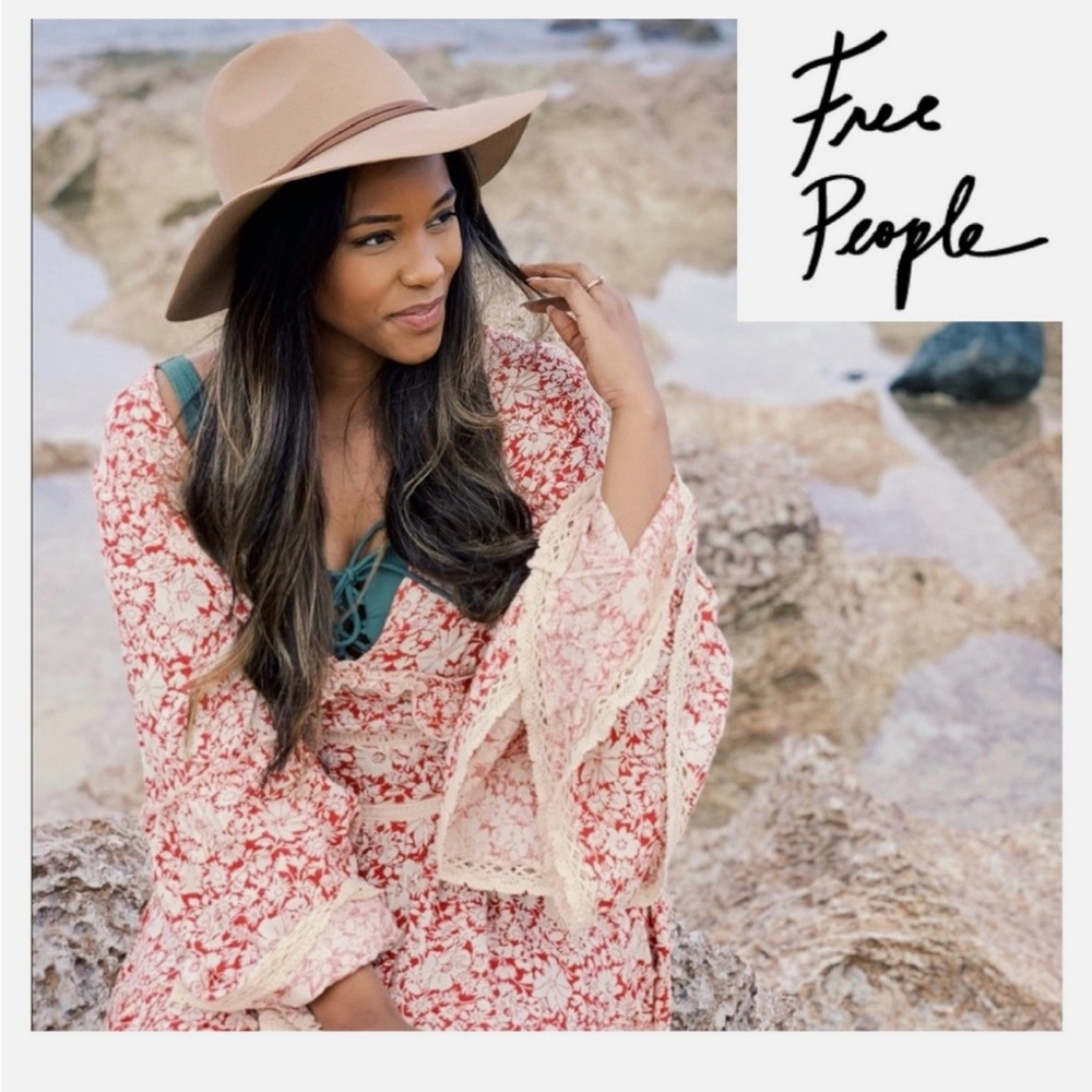 FREE PEOPLE Kristall Mini Floral Dress in Raspberry - Picture 3 of 12
